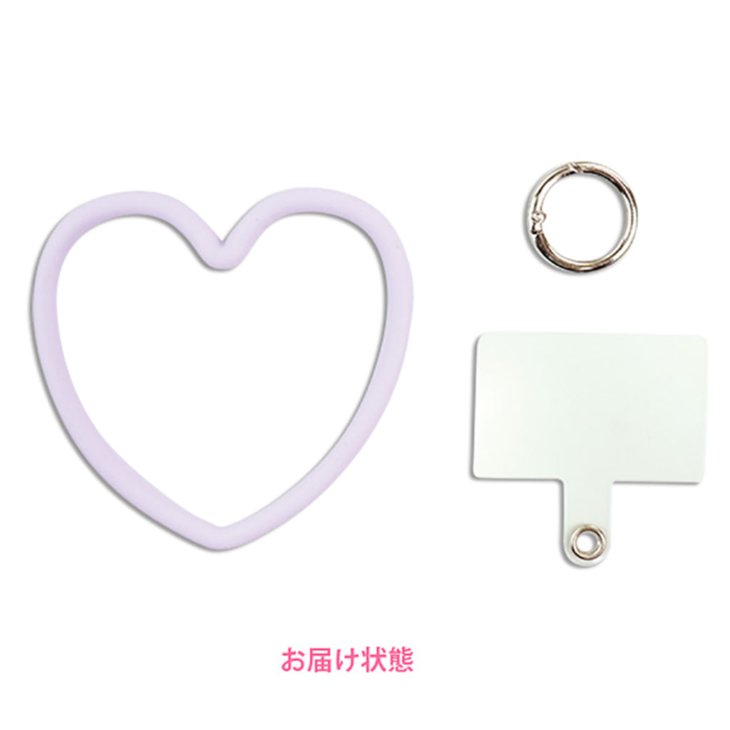 落下防止ハート型スマートフォンストラップ/1個売り