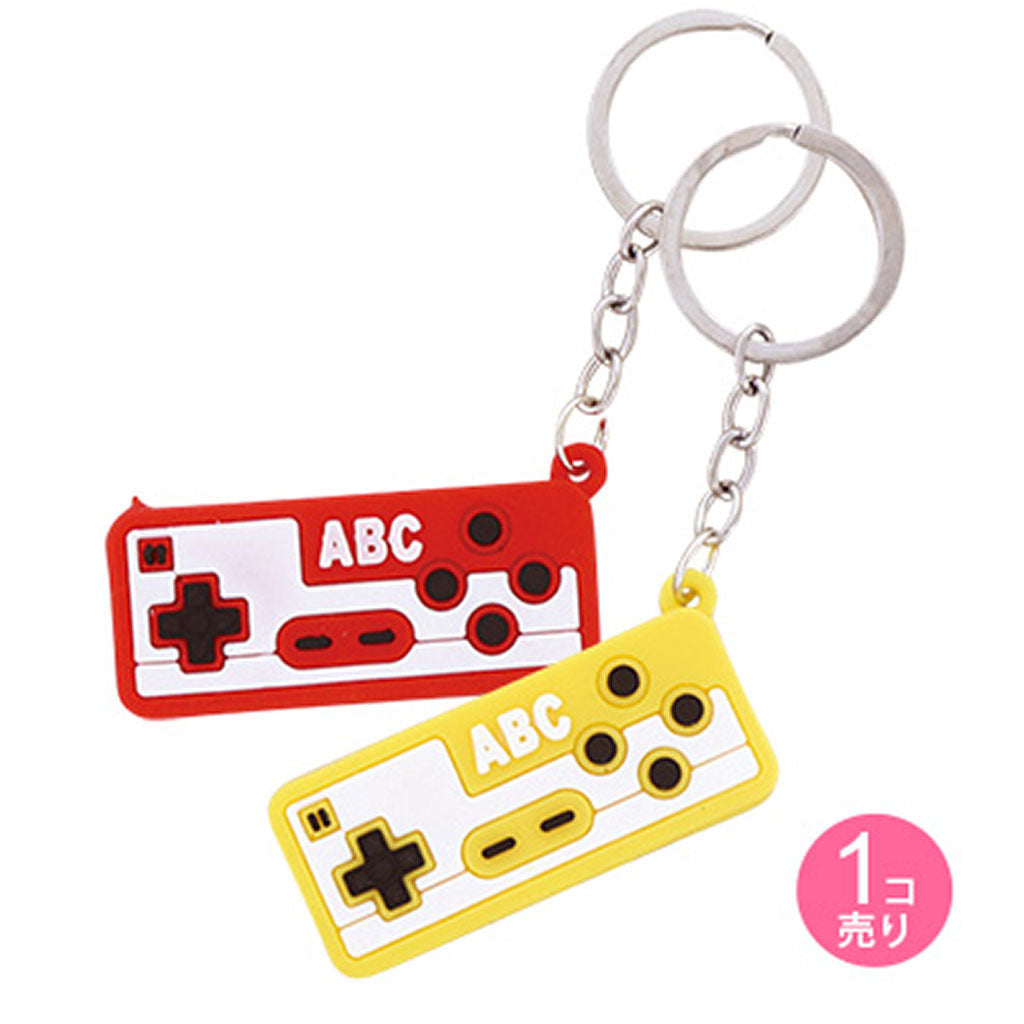 ゲーム機コントローラー風ラバーキーホルダー/1個売り