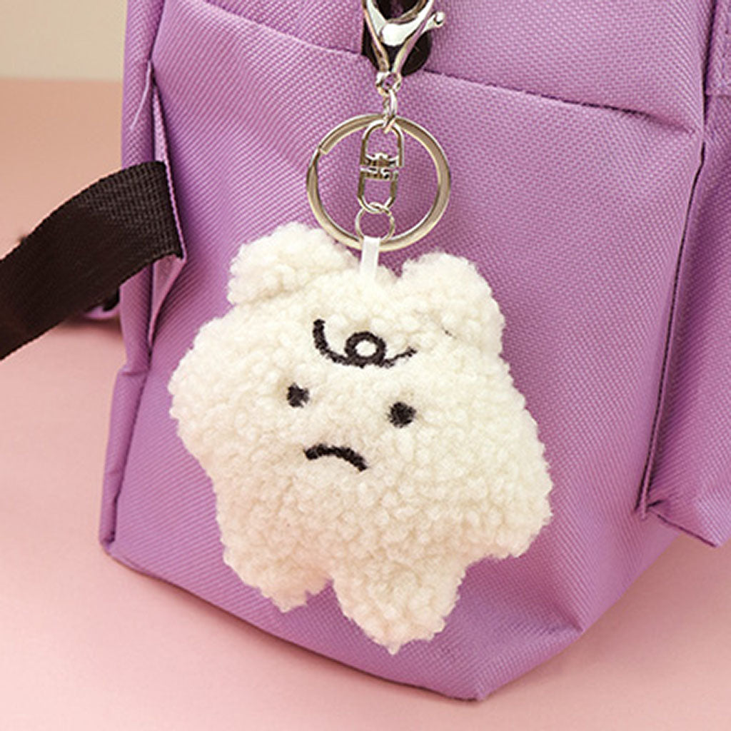 韓国風もこもこクマちゃんぬいぐるみキーホルダー/1個売り