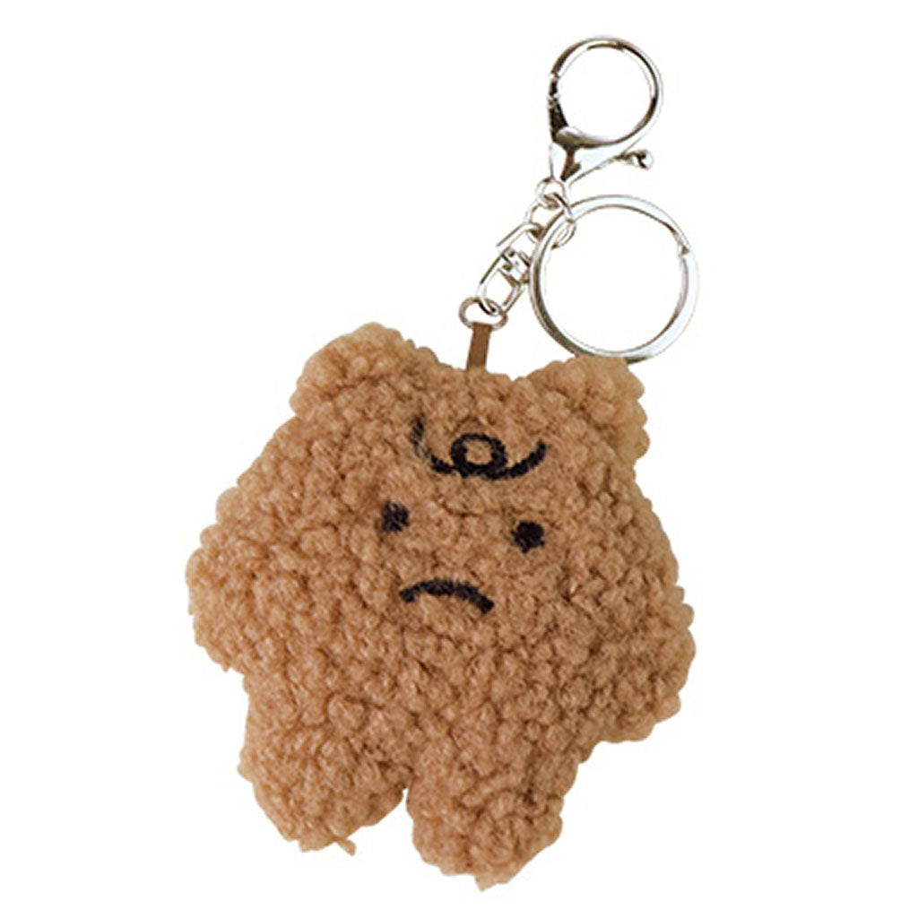 韓国風もこもこクマちゃんぬいぐるみキーホルダー/1個売り