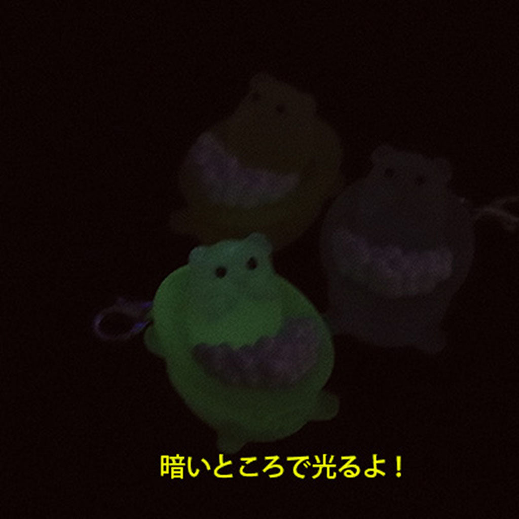 夜光/泡ぶろに入るブタさんジッパーチャーム/1個売り