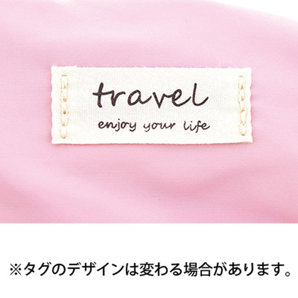 ピンク/超大容量持ち手付きシンプルペンポーチ