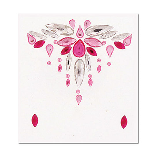 ピンク系/アラビアン風ストーンフェイスシール