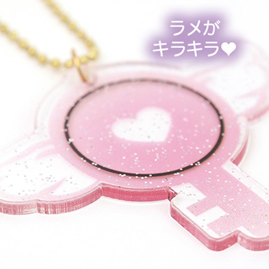 羽付きハートカギキーホルダー/1個売り