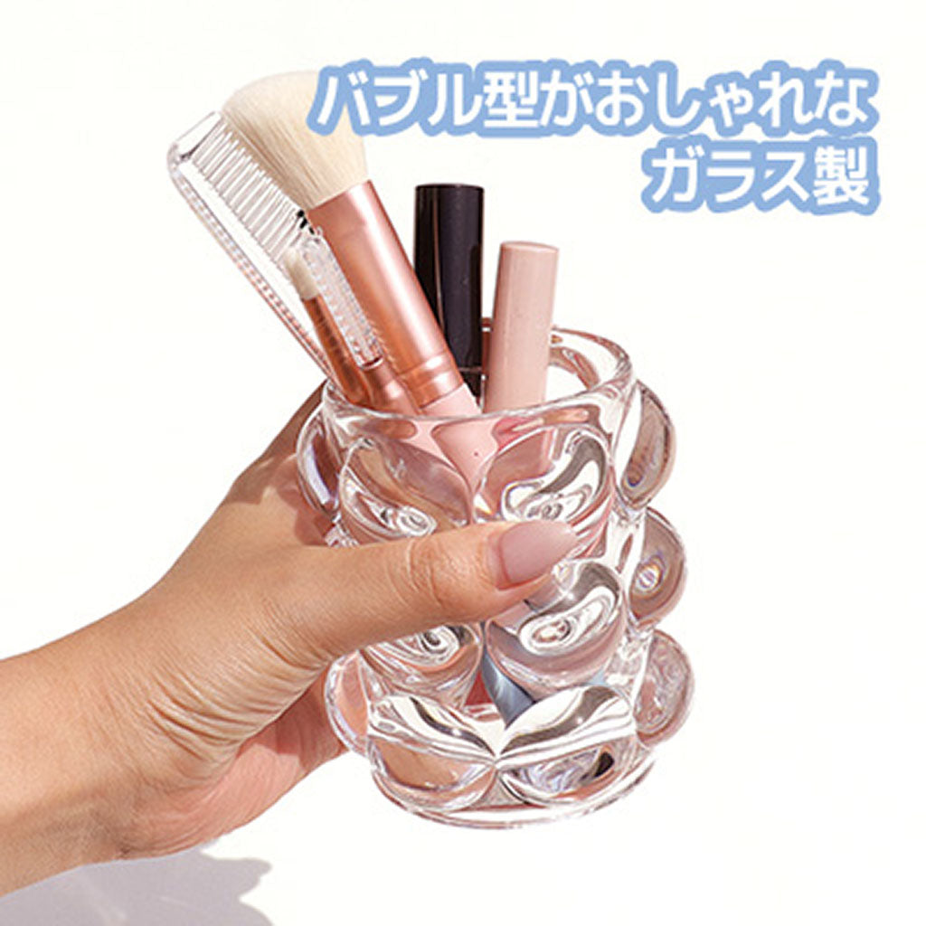 クリア/ガラスのポコポコペンスタンド