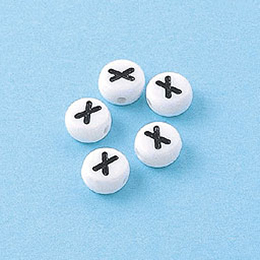 X/アルファベットビーズ/5個セット