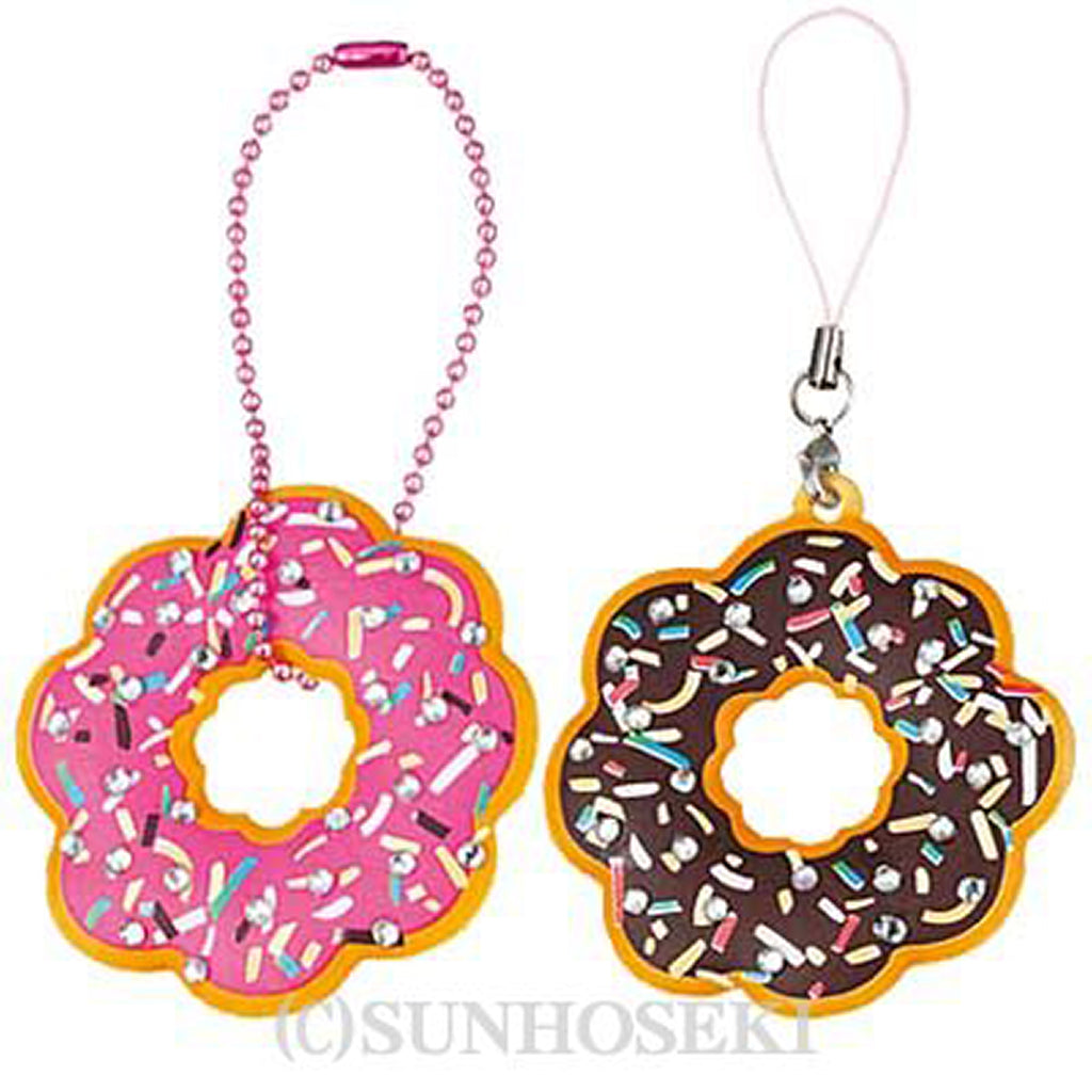 チョコ&いちごチョコ大きなドーナツパーツ2個セット