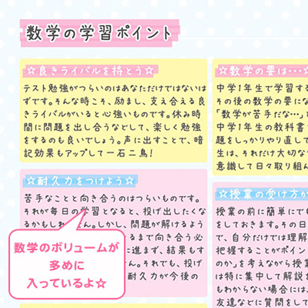数学/サンホオリジナル学習計画ノート