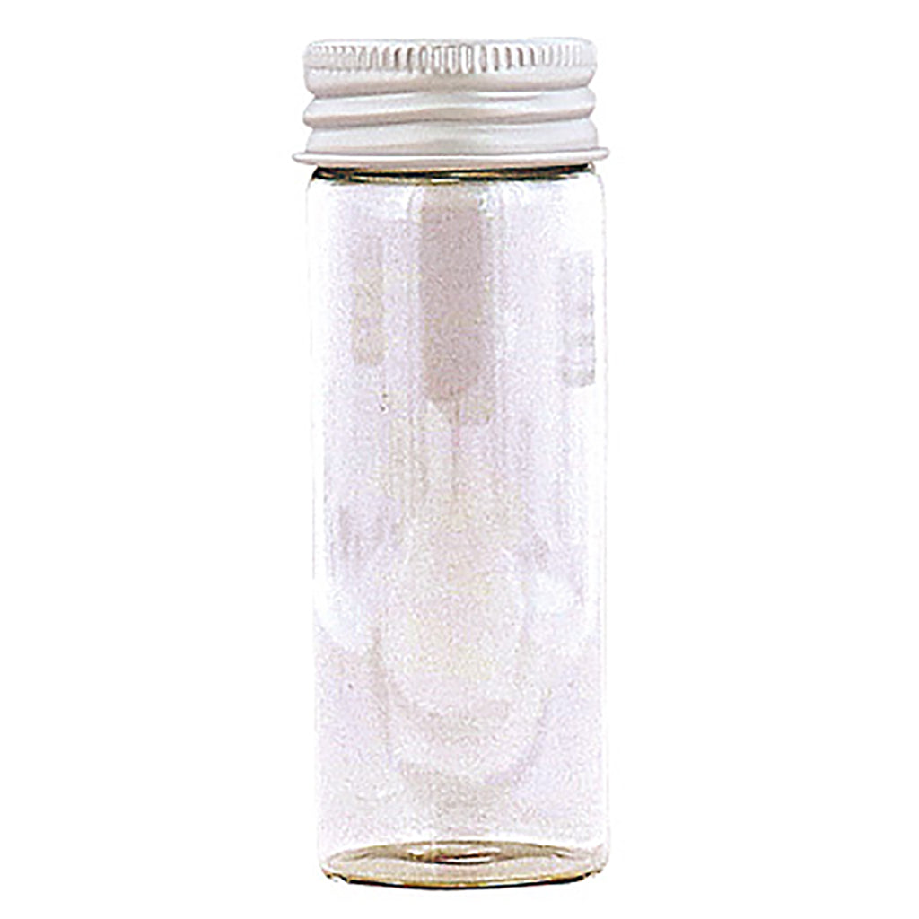 クリア/銀色フタつきガラスビン40ml