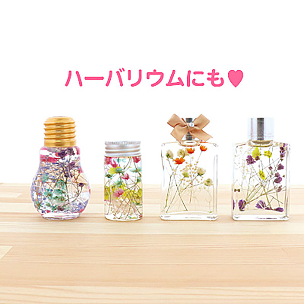 クリア/銀色フタつきガラスビン40ml