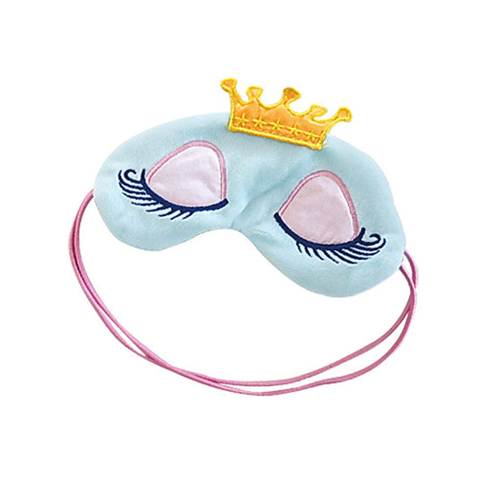 水色／王冠と目つきアイマスク