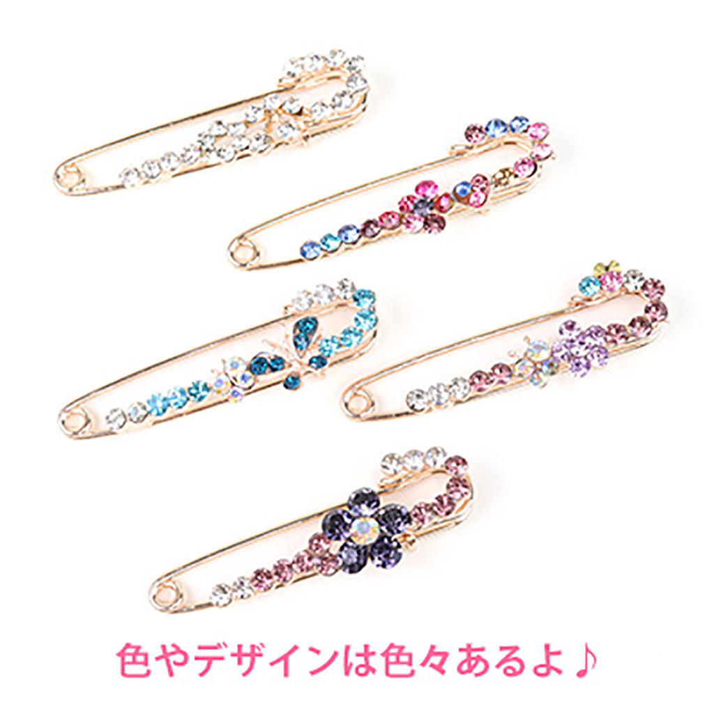 ストーンが豪華なブローチ/1個売り