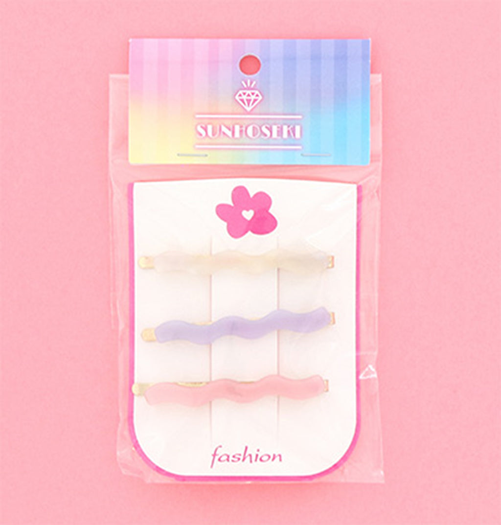 ウェーブヘアピン/3本セット