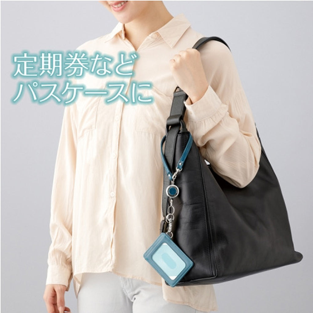 レッド/のびて便利なリールストラップキーホルダー