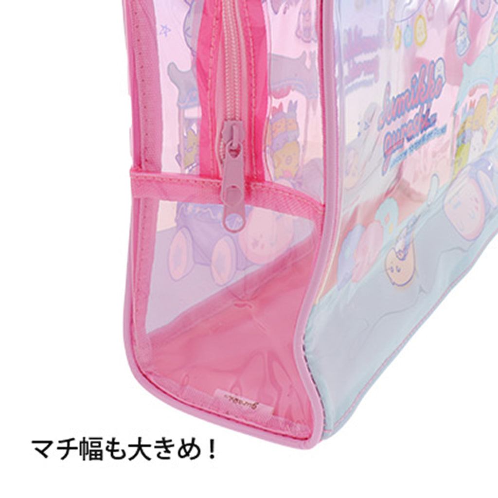 ピンク/すみっコぐらし/ビニールボストンバッグ