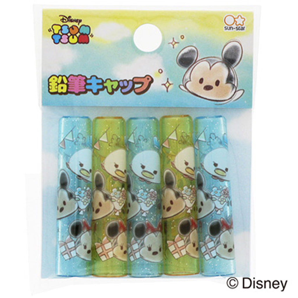 ディズニ―ツムツム/鉛筆キャップ/5個セット