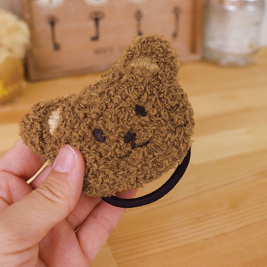 ふわふわクマちゃんのお顔ヘアゴム/1個売り