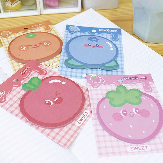かわいいお顔のフルーツはってはがせるメモ/1個売り