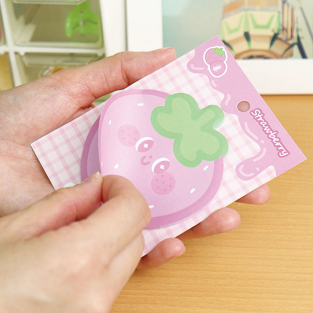 かわいいお顔のフルーツはってはがせるメモ/1個売り