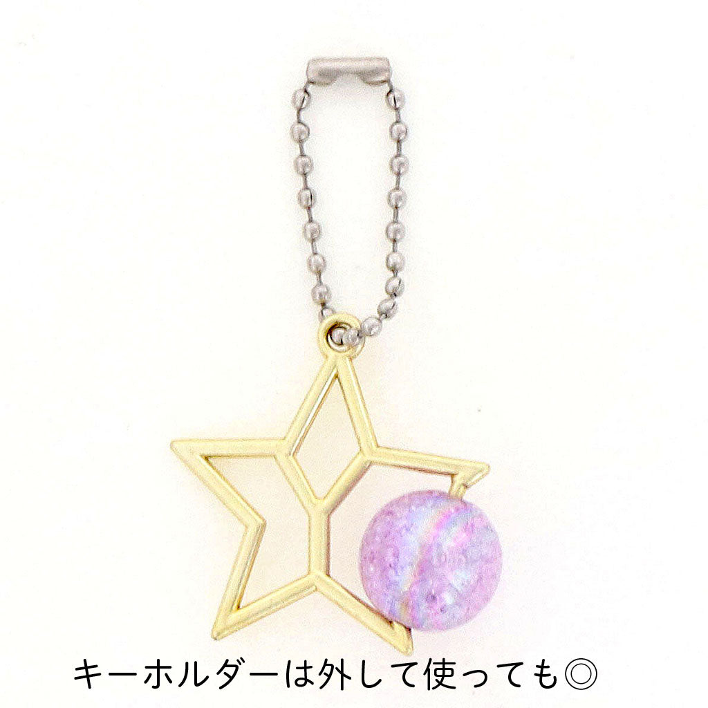クラッシュビーズ&星チャーム付き水性ボールペン/1本売り