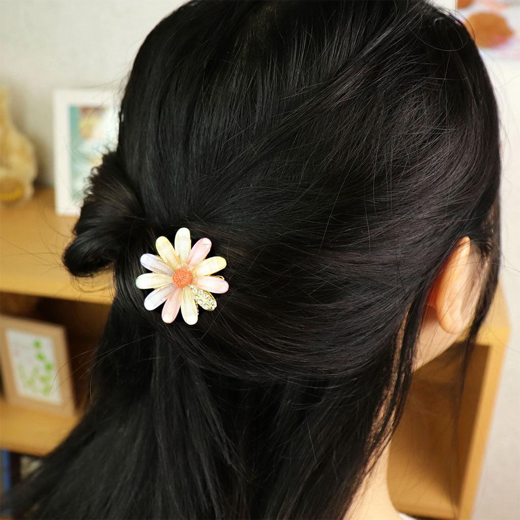 キラキラビジューフラワーヘアピン/1個売り