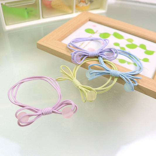 ビーズ付きリボンヘアゴム/1個売り