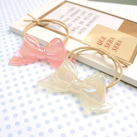 大きめオーロラカラー立体リボンヘアゴム/1個売り