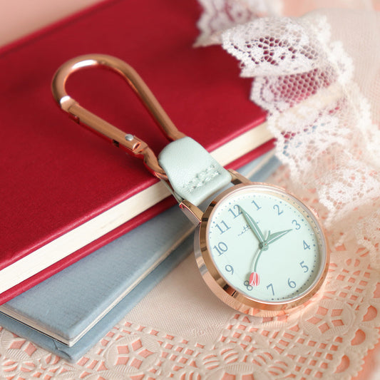 チューリップ/カラビナキーホルダーウォッチ