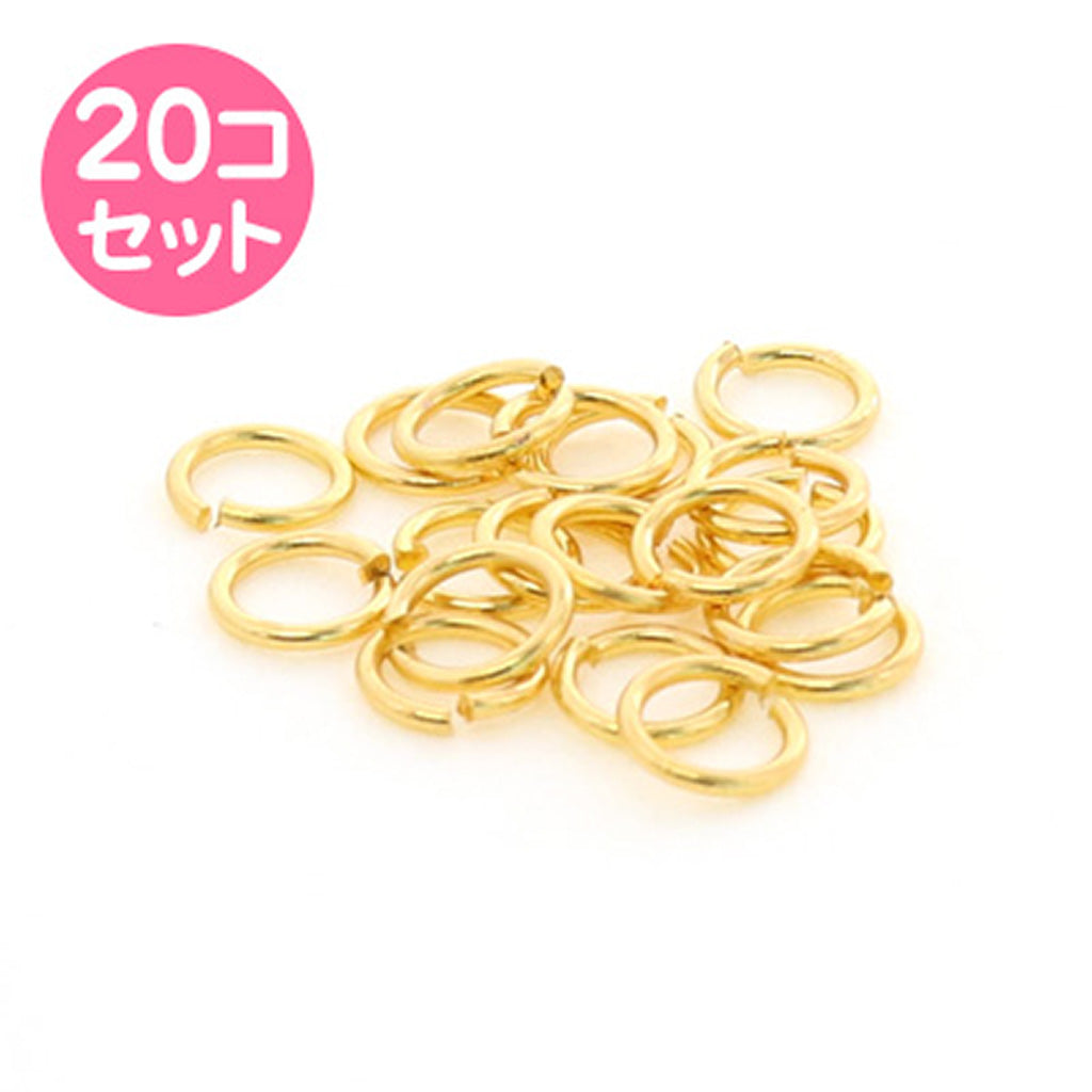 ゴールドカラー/5mm丸カン20個セット
