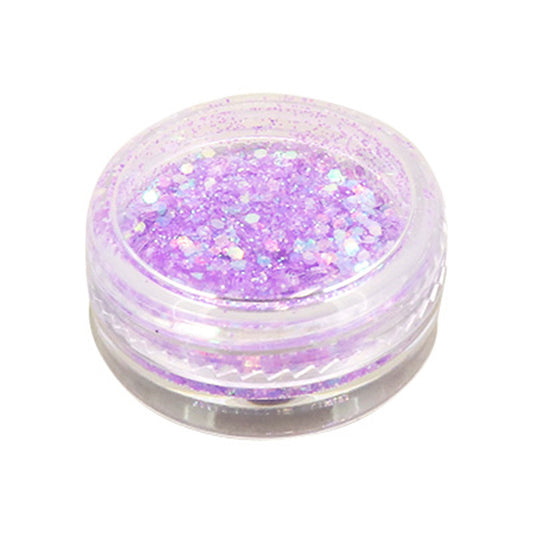 パープル/ゆめかわ系ケース付きたっぷりラメ&スパンコール