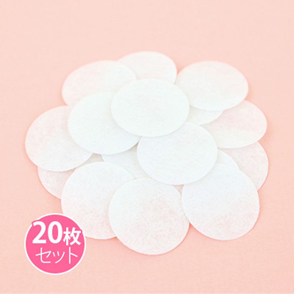 白/丸いフェルト20枚セット