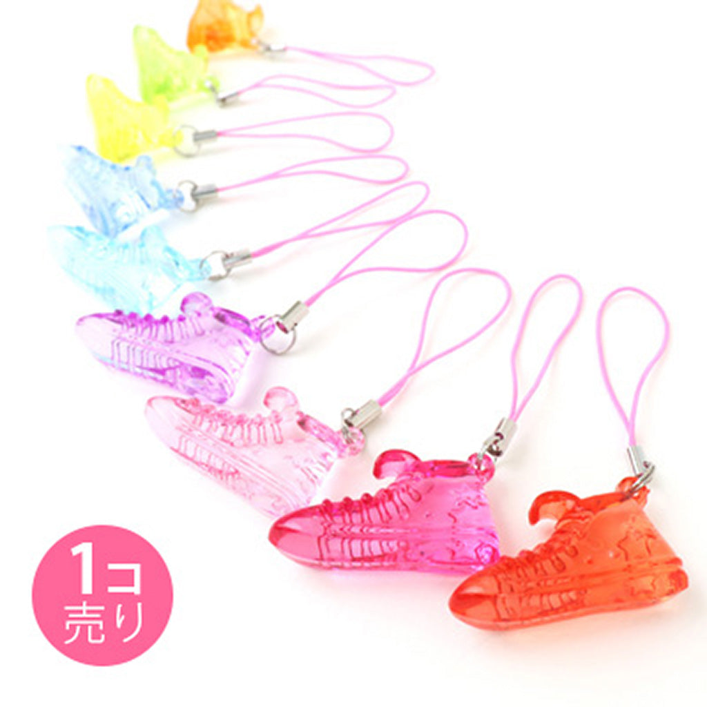 クリアカラーハイカット靴型ストラップ/1個売り