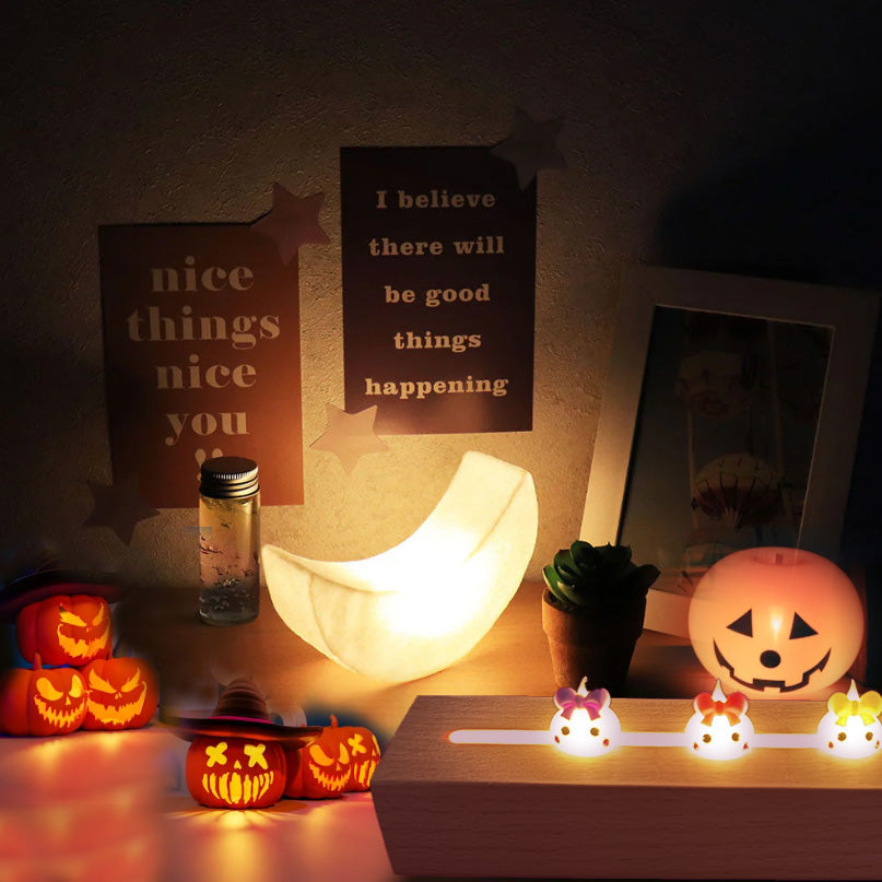 ＜ハロウィン用パーツ入り ＞ほっぺちゃん手しぼりキット LEDライトでおしゃれに飾ろう！