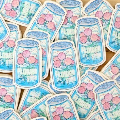 ステッカー（Flower Soda）/イラストレーターHiroko