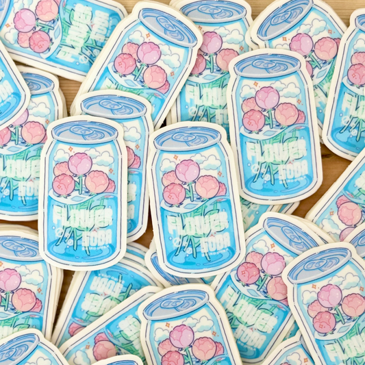 ステッカー（Flower Soda）/イラストレーターHiroko