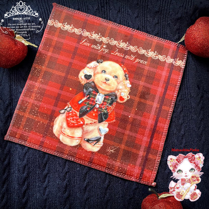 小さな魔法のじゅうたん (ハンカチタオル)"Live with joy. Dress with grace."ver