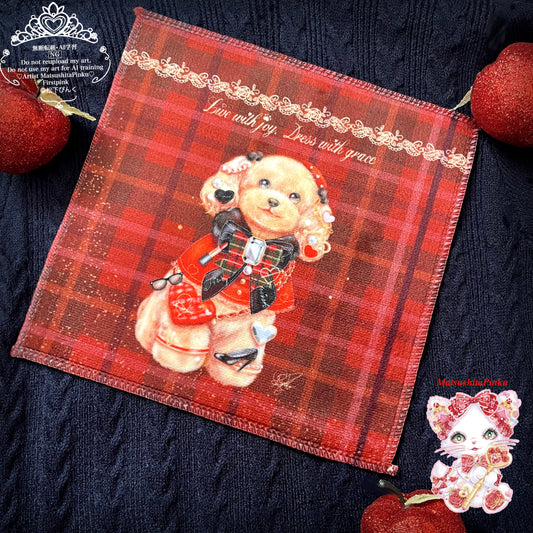 小さな魔法のじゅうたん (ハンカチタオル)"Live with joy. Dress with grace."ver