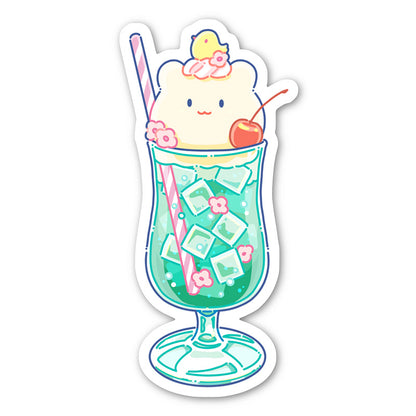 ステッカー（メロンソーダ）／イラストレーターHiroko