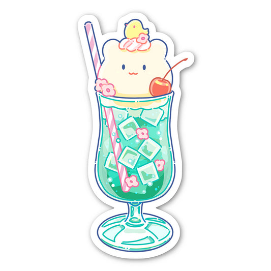 ステッカー（メロンソーダ）／イラストレーターHiroko