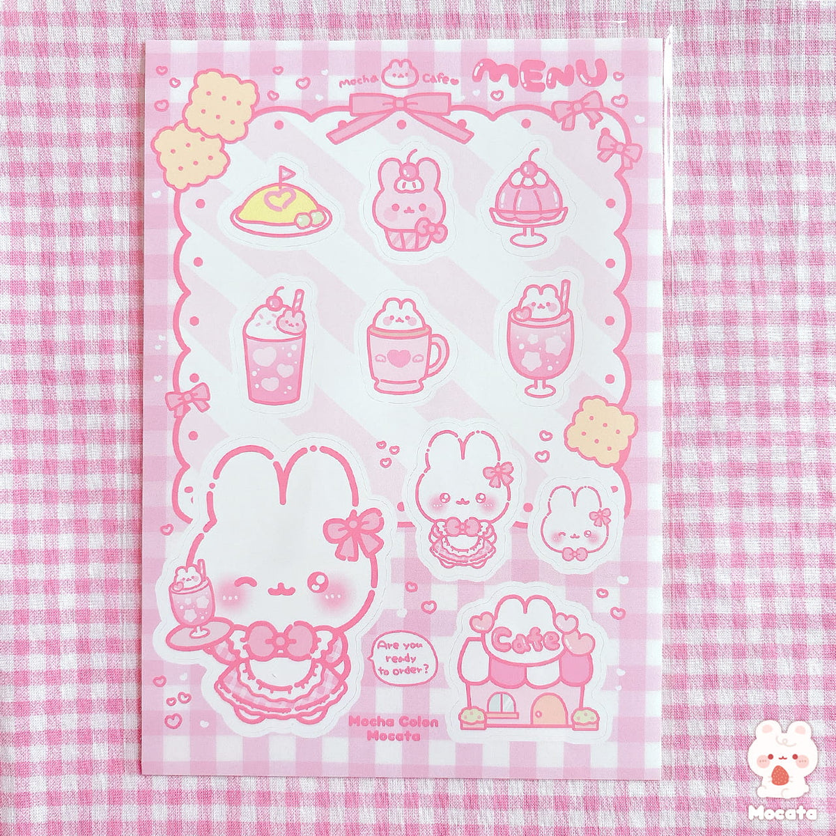 うさぎのお店屋さんシリーズ シール ／イラストレーターもか汰