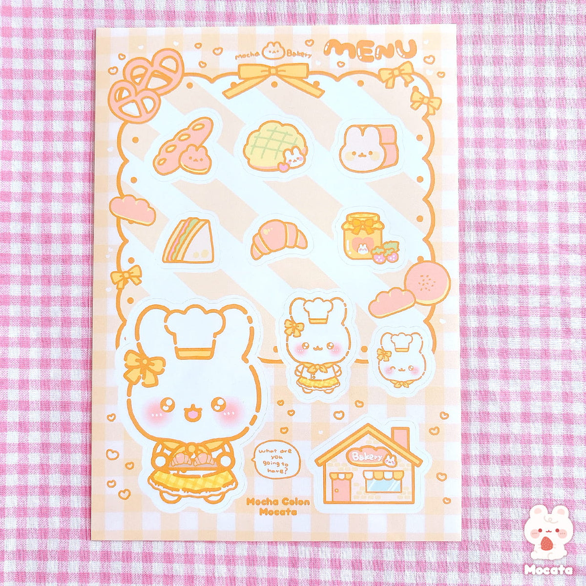 うさぎのお店屋さんシリーズ シール ／イラストレーターもか汰