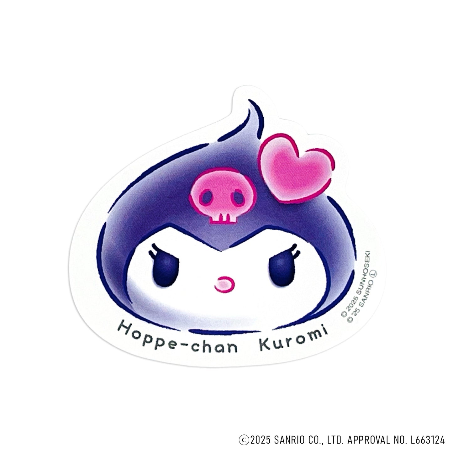 Kuromi クロミ ステッカー ほっぺちゃん