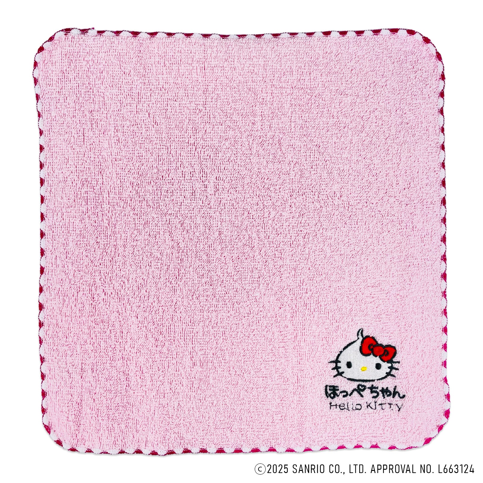 Hello Kitty ハローキティ 刺繍タオル ほっぺちゃん／ピンク – SUNHOSEKI