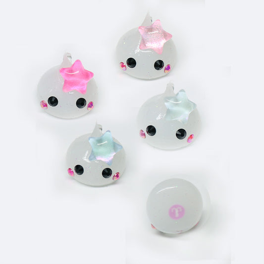 牡羊座☆ほっぺちゃん／蓄光ラメほっぺちゃんストラップ／おまじないカード付き