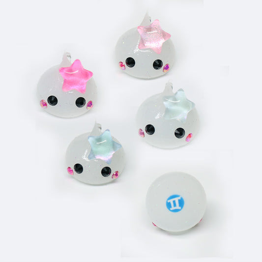 双子座☆ほっぺちゃん／蓄光ラメほっぺちゃんストラップ／おまじないカード付き