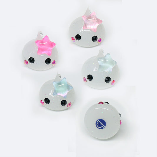 天秤座☆ほっぺちゃん／蓄光ラメほっぺちゃんストラップ／おまじないカード付き