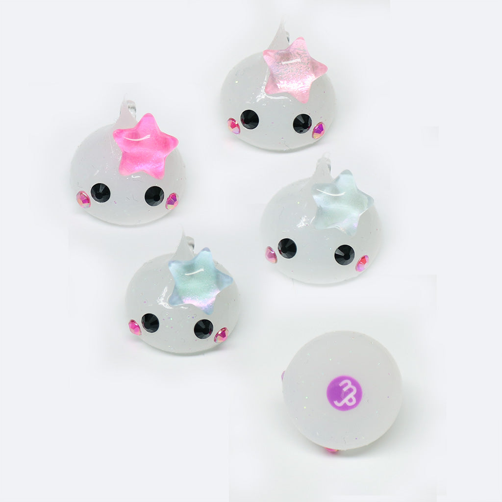 山羊座☆ほっぺちゃん／蓄光ラメほっぺちゃんストラップ／おまじないカード付き