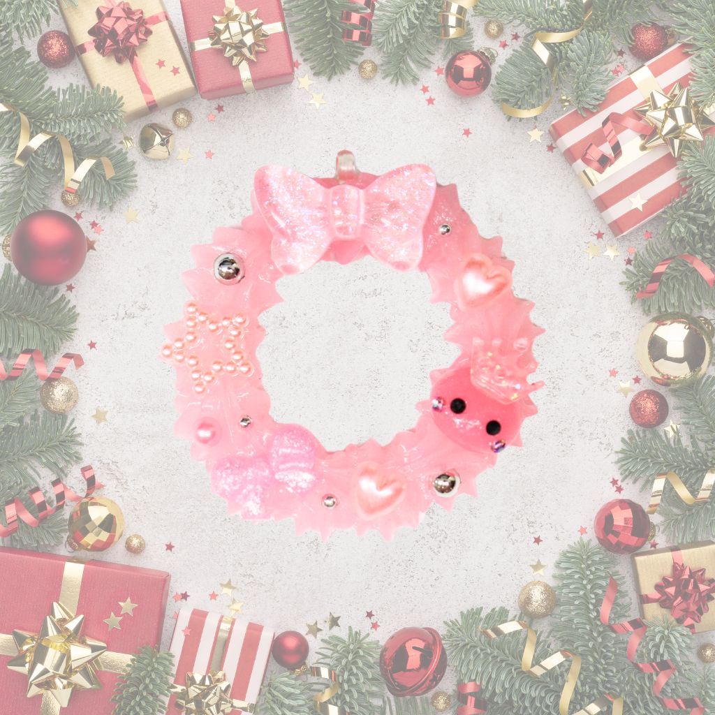 ゆめかわリース/ピンク ストラップ