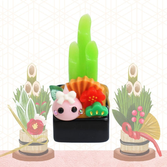 門松ミニほっぺちゃん オブジェ