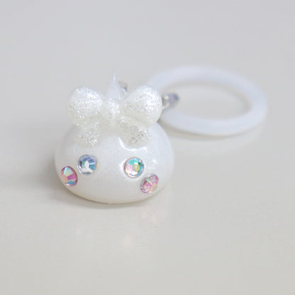 ホワイトパールほっぺちゃん めじるしチャーム